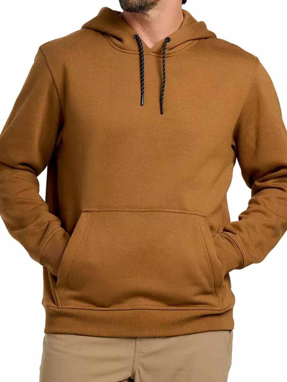 Free Fly Men's Bamboo Northcoast Fleece Pullover Hoodie Russet Size M NWT